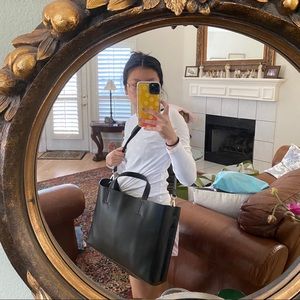 Urban outfitters black leather tote!